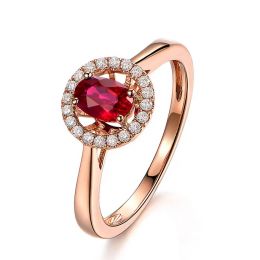 Anello Di Fidanzamento Portami Via - Oro Rosa, Diamanti & Ru