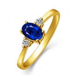 Anello di Fidanzamento Neoclassica - Oro Giallo, Diamanti & 