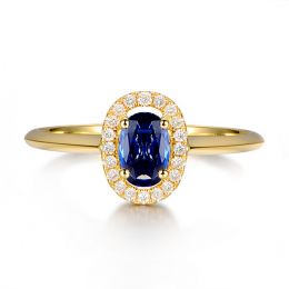 Anello di Fidanzamento Persée - Oro Giallo, Diamanti & Zaffi