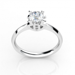 Anello iniziale - Lettera B - Diamante, platino | Gemperles