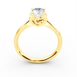 Anello iniziale - Lettera C - Diamante, oro giallo | Gemperl