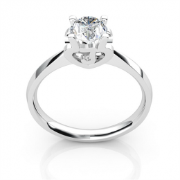 Anello iniziale - Lettera J - Diamante, platino | Gemperles