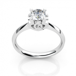 Anello iniziale - Lettera Q - Diamante, platino | Gemperles