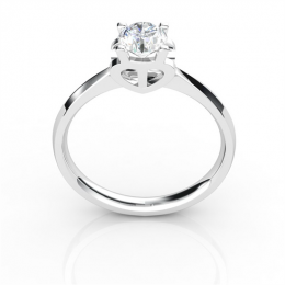 Anello iniziale - Lettera T - Diamante, platino | Gemperles