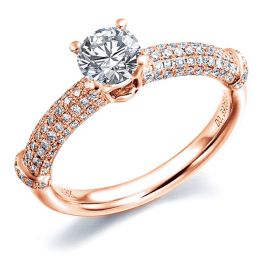 Anello di Fidanzamento Donna Bambou Prestige - Oro Rosa & Di