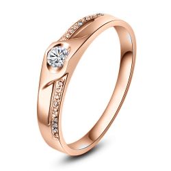 Fede Nuziale Vassili - Fedina in Oro Rosa e Diamanti