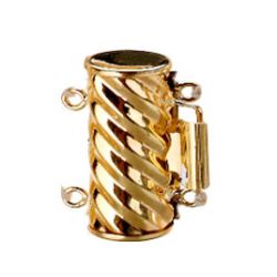 Collana A Due Fili Oceanis - Perle d'Acqua Dolce Bianche - 6.5/7mm, AAA oro giallo