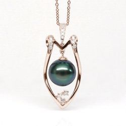  Ciondolo da Donna Protection - Oro Rosa, Perla di Tahiti