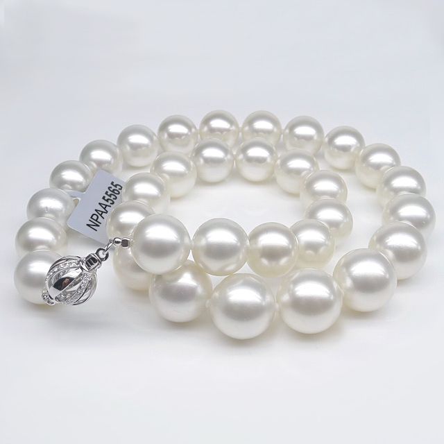 Collana Zénobie - Perle Coltivate Bianche dei Mari del Sud