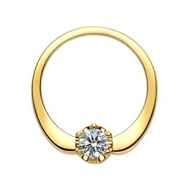 Anello di Fidanzamento Agartha - Oro Giallo & Diamanti | Gemperles