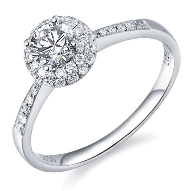 Anello di Fidanzamento Composto Ancolie - Platino & Diamanti | Gemperles