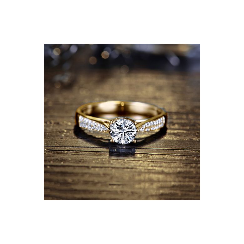 Anello di Fidanzamento Lafayette - Diamante Solitario su Oro Giallo 18k | Gemperles - 9