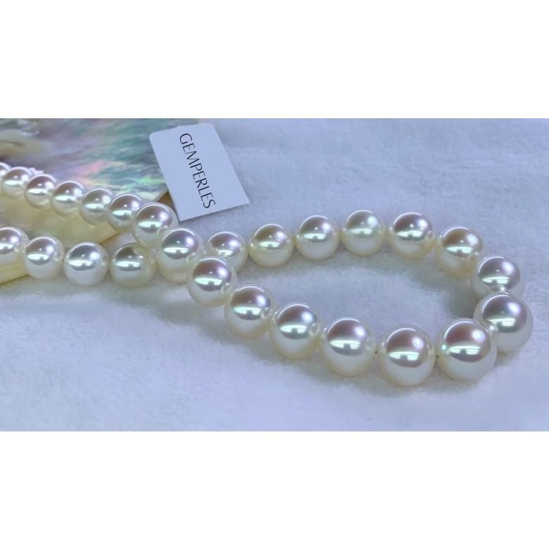 Collana Castille - Perle Coltivate Bianche dei Mari del Sud - 4