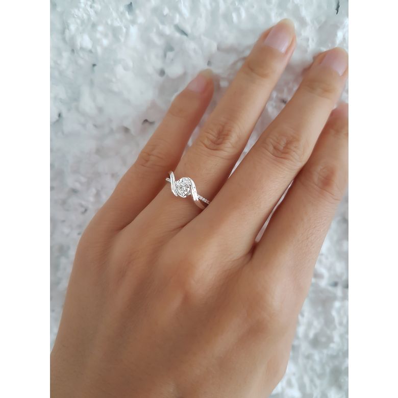 Anello di Fidanzamento Poesia di Diamanti - Platino e Diamanti | Gemperles - 5