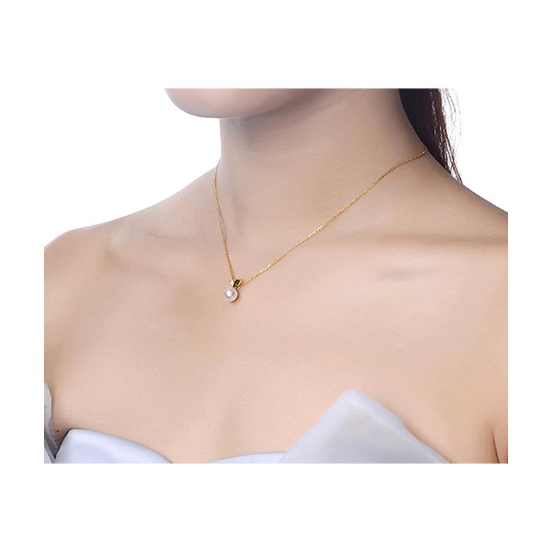 Ciondolo Péridoshima Mon Amour - Oro Giallo, Diamanti e Perla Akoya - 3