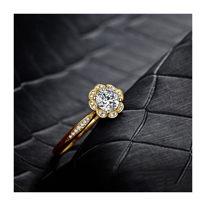 Anello solitario con diamante in oro giallo - Jasmin Étoilé - 5