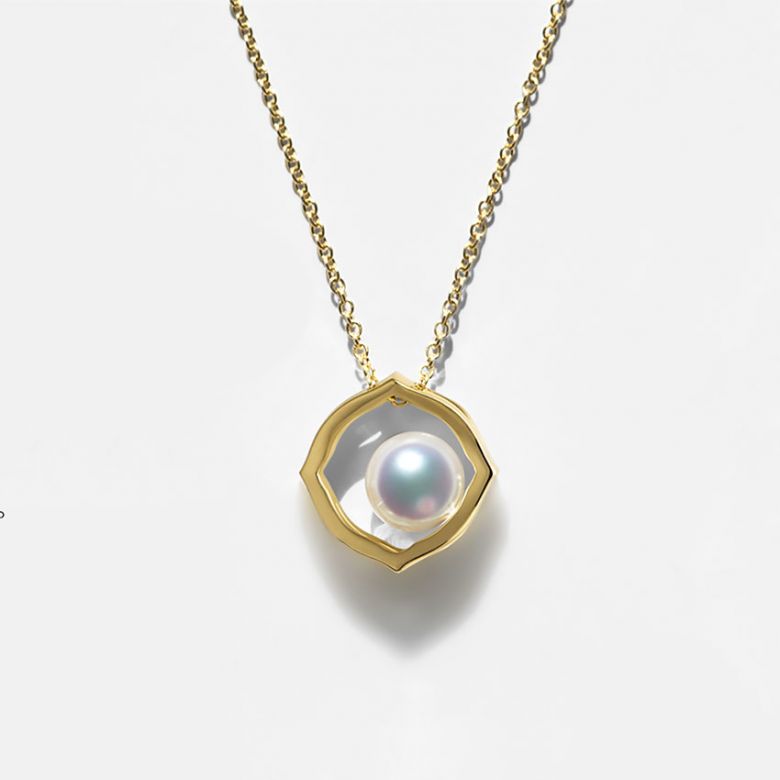 Ciondolo Coco - Oro Giallo 18kt e Perla Akoya - 1