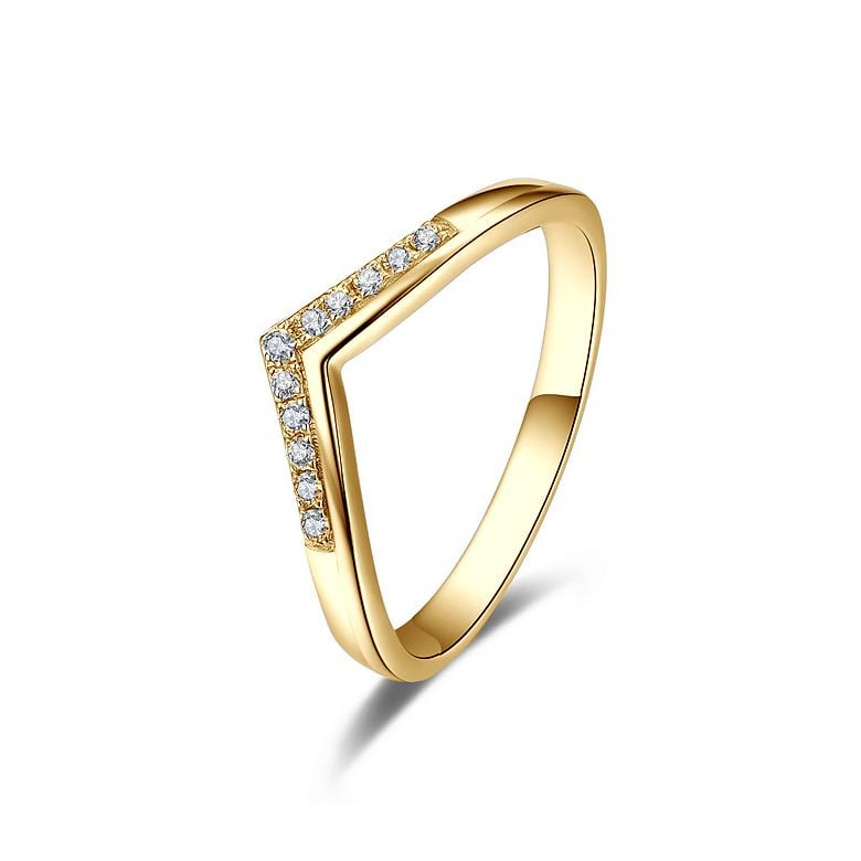 Anello di Fidanzamento Wonder Woman - Diamante Solitario Composto & Oro Giallo | Gemperles - 3