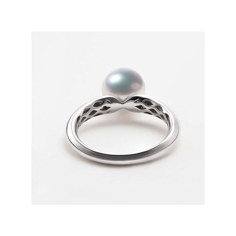 Ciondolo, anello e orecchini Sarah Bernhardt. Perle Akoya, oro giallo, diamanti - 7