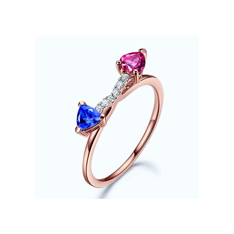 Anello croisée des chemins. Oro rosa - 1