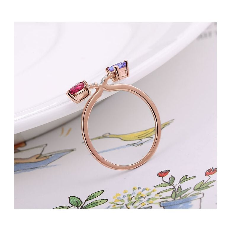 Anello croisée des chemins. Oro rosa - 6