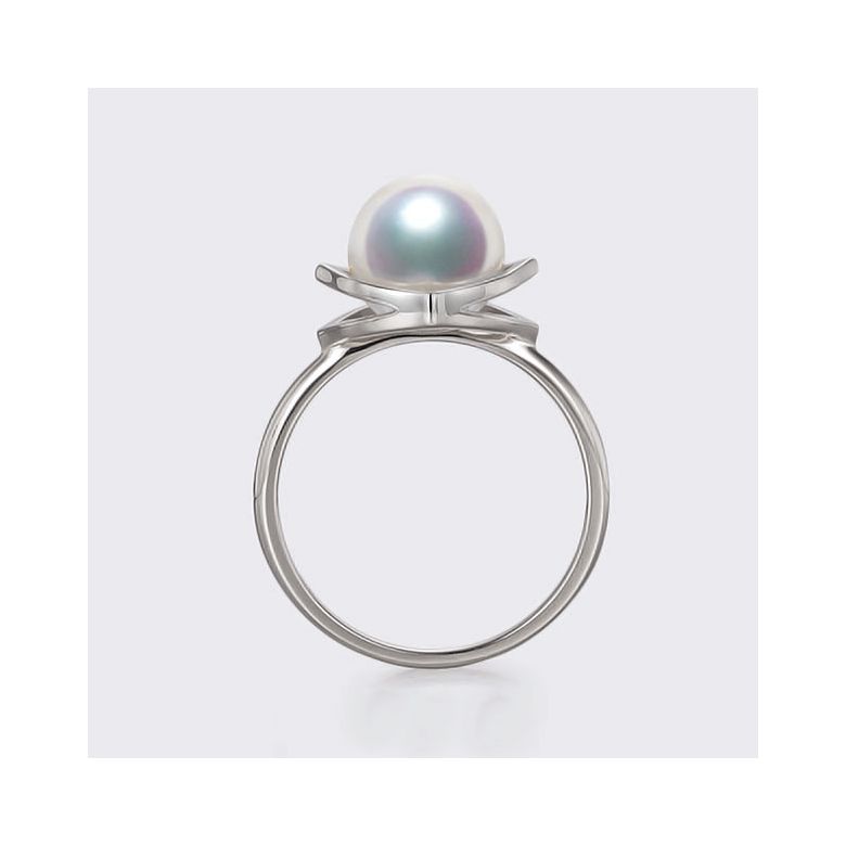 Ciondolo, Anello e Orecchini Coco Chanel. Perle Akoya, Oro bianco, Diamanti - 6