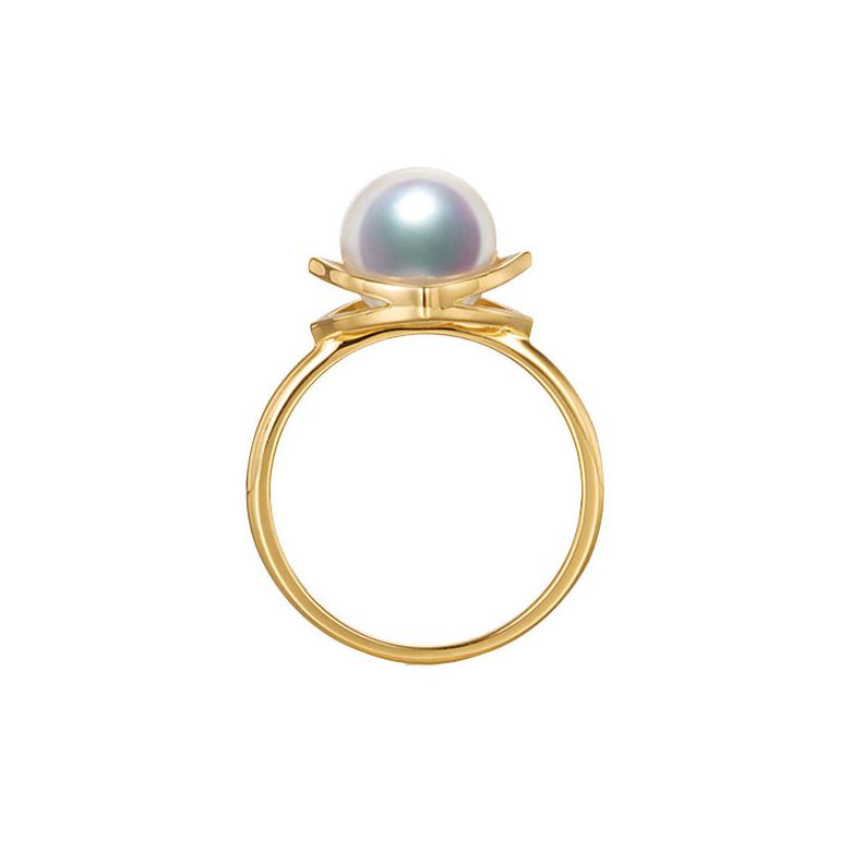 Ciondolo, Anello e Orecchini Coco Chanel. Perle Akoya, Oro giallo, Diamanti - 8