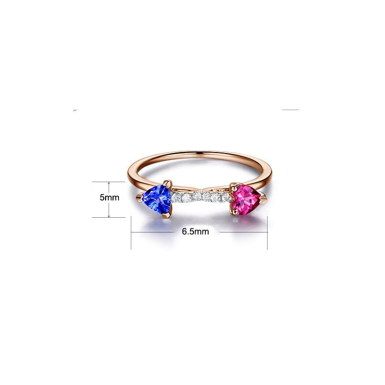 Anello croisée des chemins. Oro rosa - 8