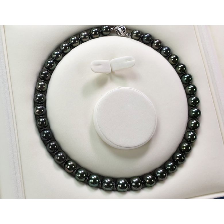 Collana Francesco Primo - Perle Coltivate Nere di Tahiti - 7