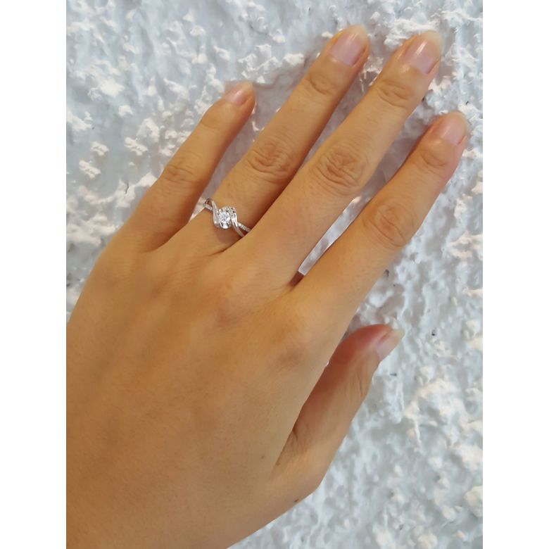 Anello di Fidanzamento Poesia di Diamanti - Platino e Diamanti | Gemperles - 12