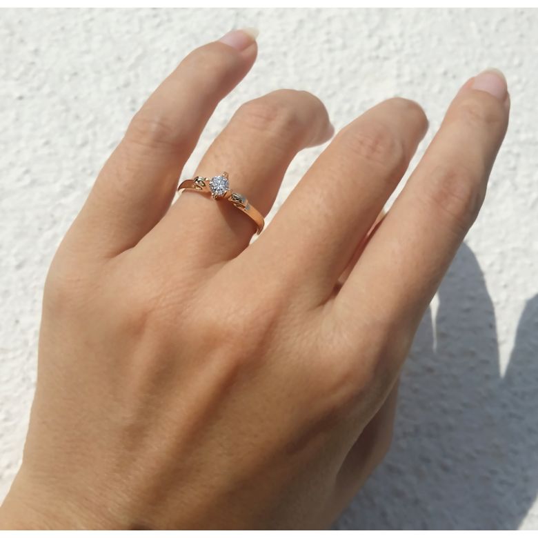 Anello di Fidanzamento Weston - Oro Giallo e Diamante Solitario | Gemperles - 3