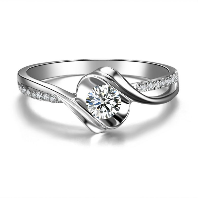 Anello di Fidanzamento Poesia di Diamanti - Platino e Diamanti | Gemperles - 3