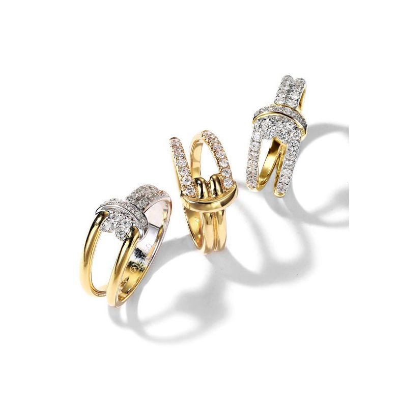 Anello Nodo Marino Oro giallo, Diamanti | Gemperles - 1