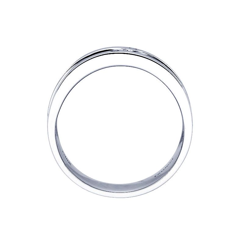Anello Uomo - Oro bianco, rosa 9.50gr - Diamante 0.060ct - 2
