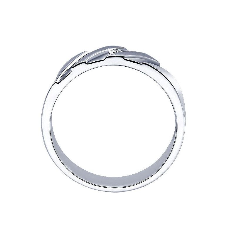 Anello per Uomo in Oro bianco 18kt & Diamante VS/G | Marcus - 3