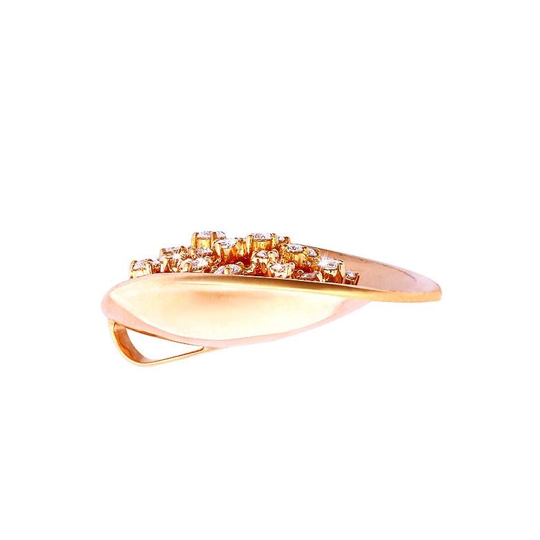 Ciondolo - Oro rosa 10.64gr - Diamanti 1.100ct - 2