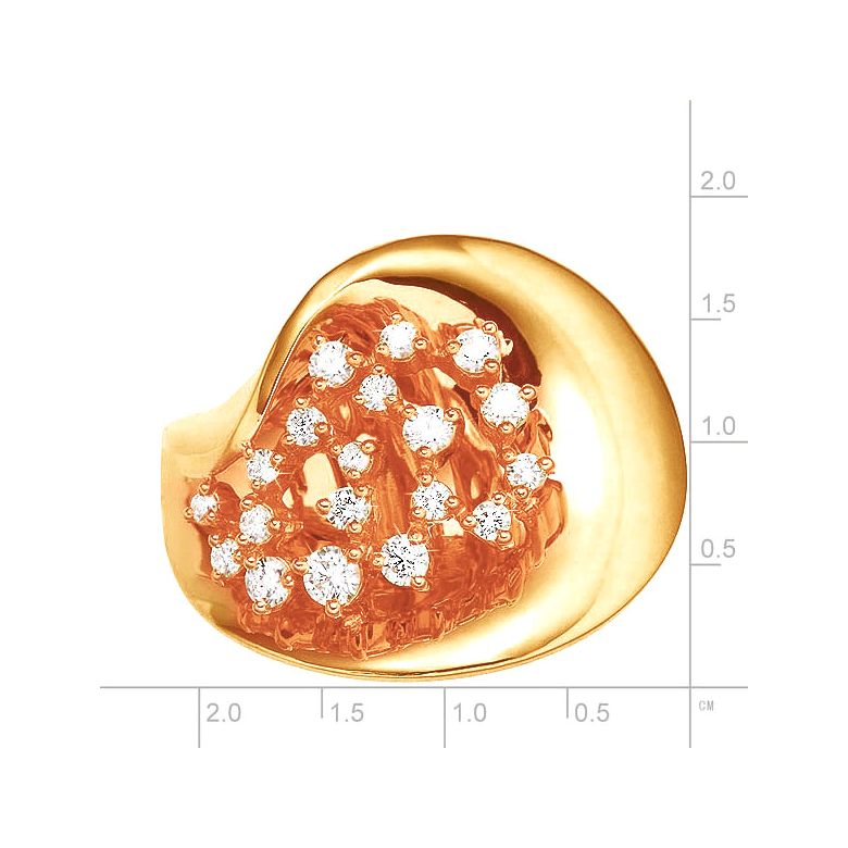 Anello Donna - Oro giallo 8.10gr - Diamanti 0.468ct - 2