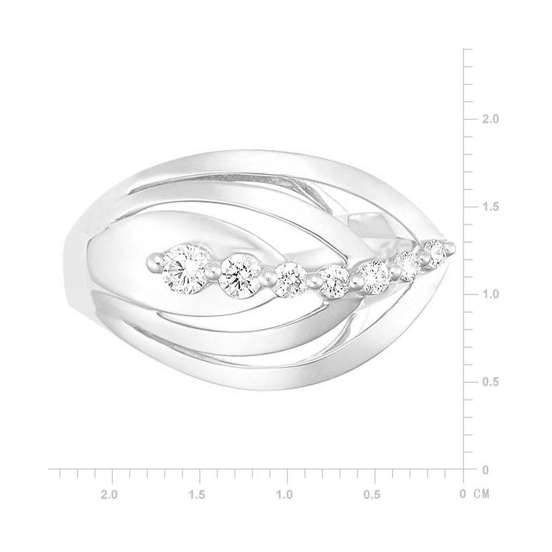 Anello Donna - Oro bianco 3.75gr - Diamanti 0.204ct - 2