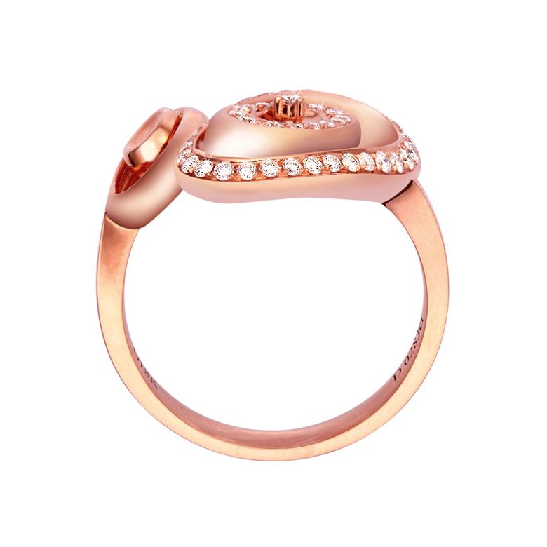 Anello Donna - Oro rosa 3.90gr - Diamanti 0.280ct - 4