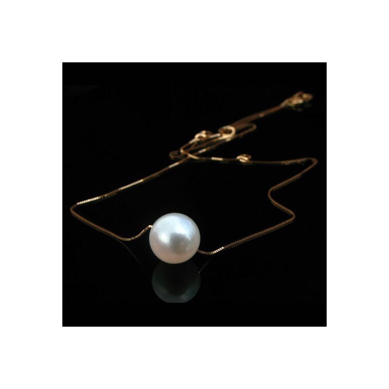 Girocollo Douceur Perlée Oro Giallo 18kt, Perla di Acqua Dolce Bianca 10/11mm - 2