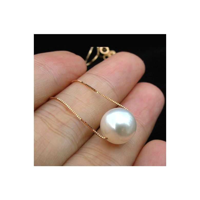 Girocollo Douceur Perlée Oro Giallo 18kt, Perla di Acqua Dolce Bianca 10/11mm - 3