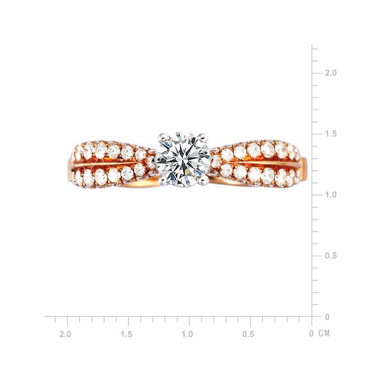 Anello di Fidanzamento Angelfire - Oro Bianco & Rosa, Diamanti | Gemperles - 2