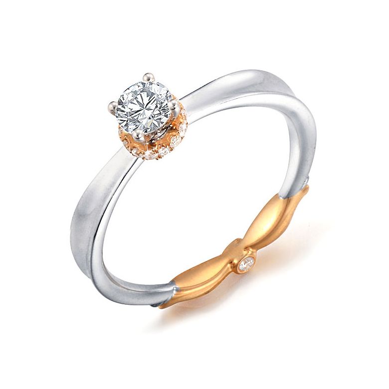 Anello di Fidanzamento Composto Royal - Due Ori & Diamanti | Gemperles - 1