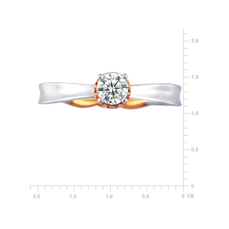 Anello di Fidanzamento Composto Royal - Due Ori & Diamanti | Gemperles - 2