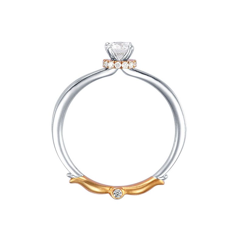 Anello di Fidanzamento Composto Royal - Due Ori & Diamanti | Gemperles - 3