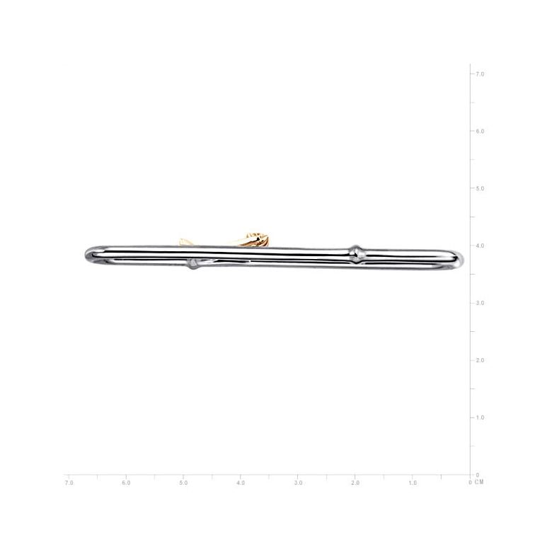 Ciondolo - Oro bianco, giallo 6.80gr - Diamanti 0.173ct - 2