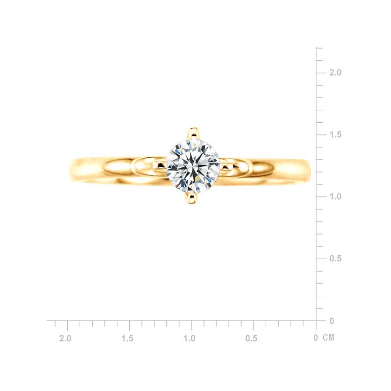 Anello di Fidanzamento Weston - Oro Giallo e Diamante Solitario | Gemperles - 5