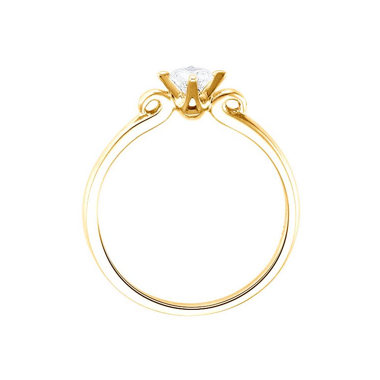 Anello di Fidanzamento Weston - Oro Giallo e Diamante Solitario | Gemperles - 2