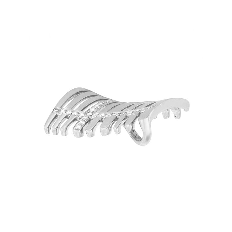 Ciondolo - Oro bianco 3.70gr - Diamanti 0.177ct - 2