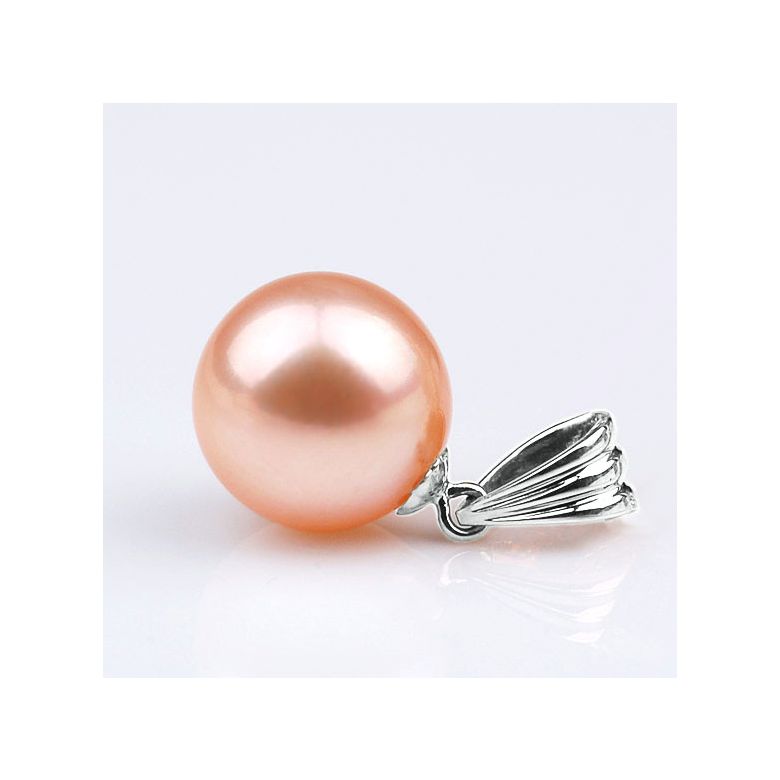 Ciondolo Incantation- Oro Bianco 18kt e Perla d'Acqua Dolce Rosa - 3